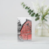 Prachtige Red Barn Visitekaartje (Staand voorkant)