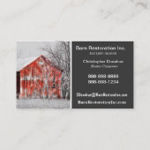 Prachtige Red Barn Visitekaartje (Achterkant)