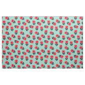 Prachtige Red Flowers Polka Dots Pattern Stof (Fat Quarter)