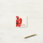 Prachtige Red Poppy Business Post-it® Notes (Op bureau)