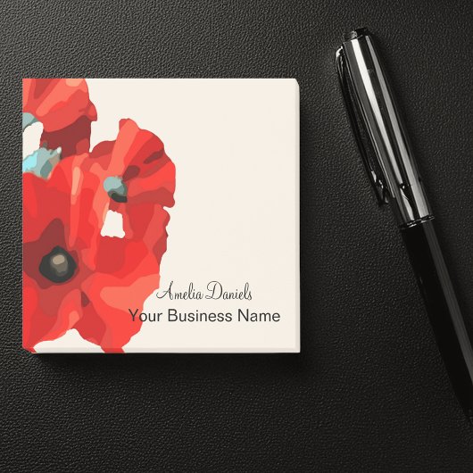 Prachtige Red Poppy Business Post-it® Notes