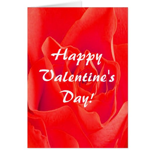 Prachtige Red Rose Valentijn Plain III Kaart (Voorkant)
