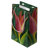 Prachtige Red Tulip Klein Cadeauzakje (Achterkant Gekanteld)