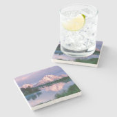 Prachtige reflecties — Grote Tetons Stenen Onderzetter (Zijkant)