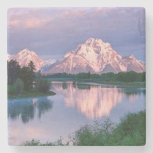Prachtige reflecties — Grote Tetons Stenen Onderzetter