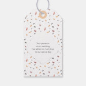 Prachtige Regenboog Herfst Watercolor Handgeschild Cadeaulabel (Achterkant)