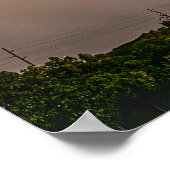 Prachtige regenboog met blauwe lucht en wolken pos poster (Hoek)