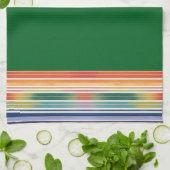 Prachtige Regenboog Strepen Theedoek (Gevouwen)