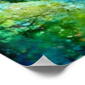 Prachtige regenboogforel in Poster met heldere kle (Hoek)