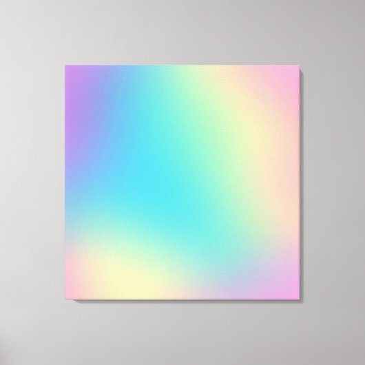 Prachtige regenbooggradiënt canvas afdruk (Voorkant)