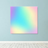 Prachtige regenbooggradiënt canvas afdruk (Insitu (Houten vloer))