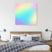 Prachtige regenbooggradiënt canvas afdruk (Insitu (Slaapkamer))