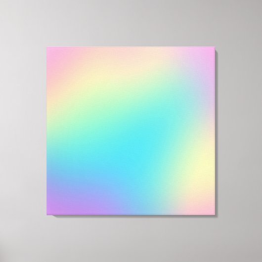 Prachtige regenbooggradiënt canvas afdruk (Voorkant)
