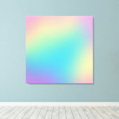 Prachtige regenbooggradiënt canvas afdruk (Insitu (Houten vloer))