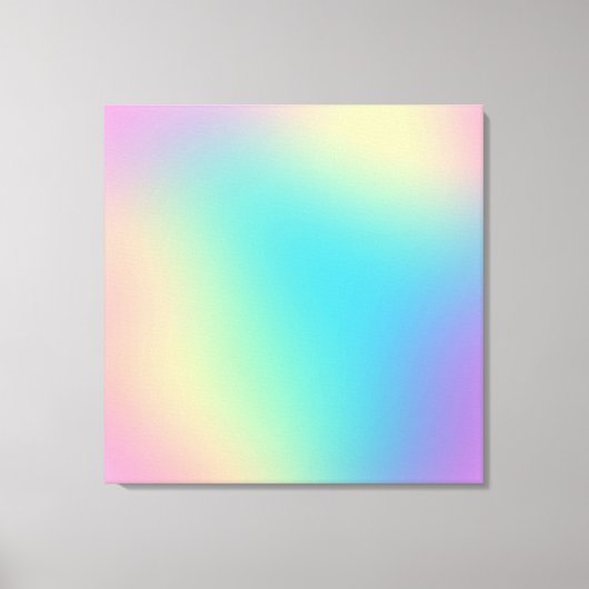 Prachtige regenbooggradiënt canvas afdruk (Voorkant)