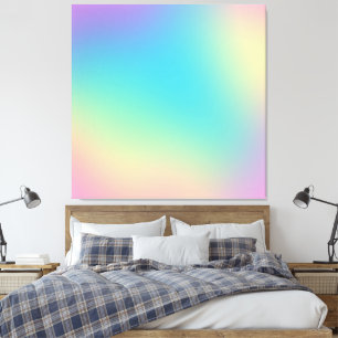 Prachtige regenbooggradiënt canvas afdruk
