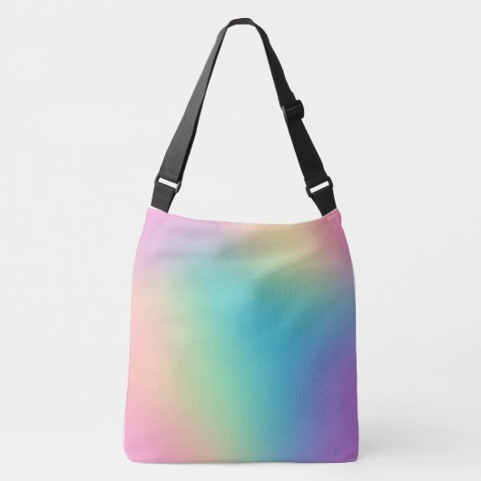 Prachtige regenbooggradiënt crossbody tas (Voorkant)