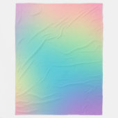 Prachtige regenbooggradiënt fleece deken (Voorkant)