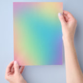 Prachtige regenbooggradiënt flyer (Hand)