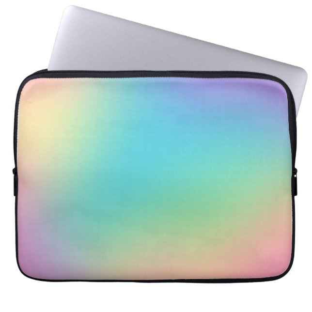 Prachtige regenbooggradiënt laptop sleeve (Voorkant)