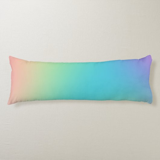 Prachtige regenbooggradiënt lichaamskussen (Voorkant)