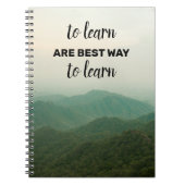 Prachtige reis citeert Spiral Foto Notitieboek (Voorkant)