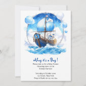Prachtige reis: Nautical Boy Baby shower Kaart (Voorkant)