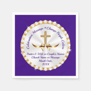 Prachtige, religieuze papieren luiers, PERSONALISE Servet