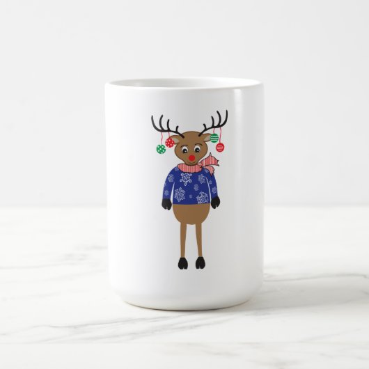 Prachtige Rendier Kerstcadeau Mok (Center)