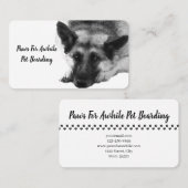 Prachtige Resting German Shepherd in Waterverf Visitekaartje (Voorkant / Achterkant)