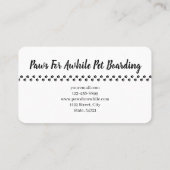 Prachtige Resting German Shepherd in Waterverf Visitekaartje (Achterkant)