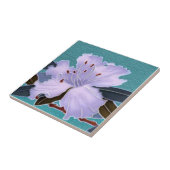 Prachtige Rhododendron Art Nouveau Border Repro Tegeltje (Zijkant)