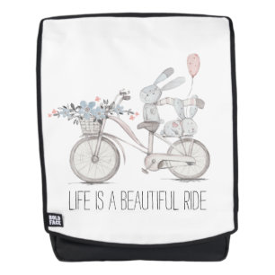Prachtige Ride Bike met Sweet Bunnies Rugtassen