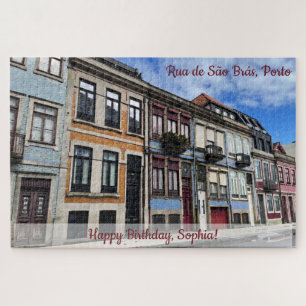 Prachtige rijhuizen in Porto Portugal Legpuzzel