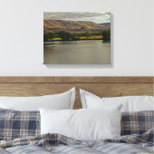 Prachtige rivier Stromen in de woestijn met landbo Canvas Afdruk (Insitu (Slaapkamer))