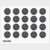 Prachtige Rocktopus Ronde Sticker (Vel)