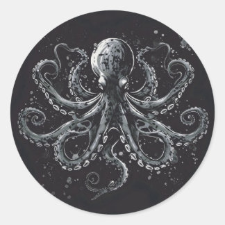 Prachtige Rocktopus Ronde Sticker