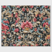 Prachtige rococo stijl cadeaupapier (Vlak)