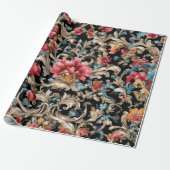 Prachtige rococo stijl cadeaupapier (Uitgerold)