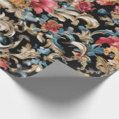 Prachtige rococo stijl cadeaupapier (Hoek)