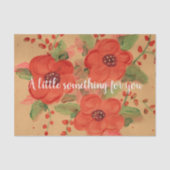 Prachtige rode bloem tissuepapier (Voorkant)