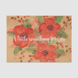 Prachtige rode bloem tissuepapier