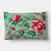 Prachtige rode bloemen en weelderige groene blader etui (Achterkant)