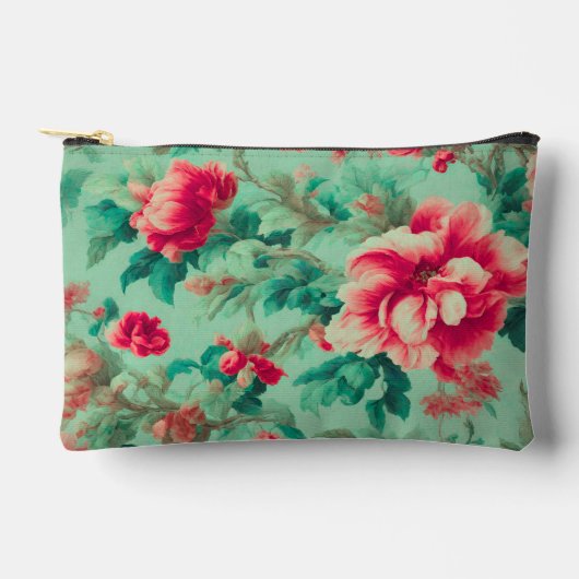 Prachtige rode bloemen en weelderige groene blader etui (Voorkant)