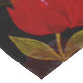 Prachtige rode doorschijnende rozen borduurpatrone tafelkleed (Gekanteld)