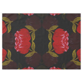 Prachtige rode doorschijnende rozen borduurpatrone tafelkleed (Voorkant (Horizontaal))