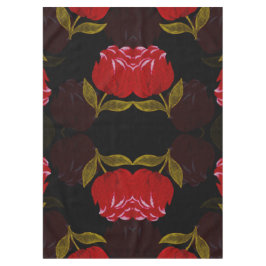 Prachtige rode doorschijnende rozen borduurpatrone tafelkleed