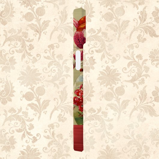 Prachtige rode en gouden Lelies met Monogram Case-Mate iPhone Case