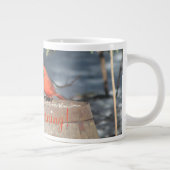 Prachtige rode kardinaal grote koffiekop (Rechts)