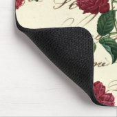 Prachtige rode rozen en klassieke  handschrift muismat (Hoek)